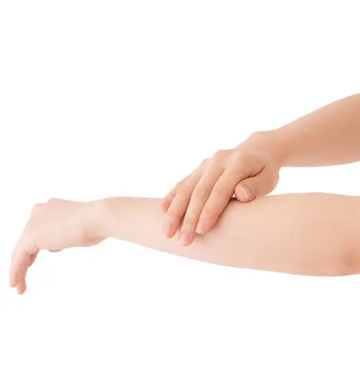 Female Half Arms Laser Treatment Model
